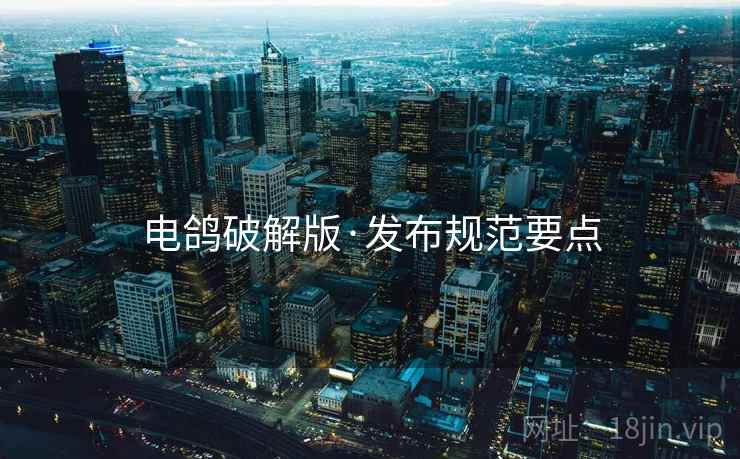 电鸽破解版·发布规范要点
