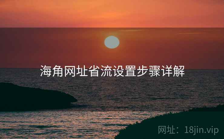 海角网址省流设置步骤详解