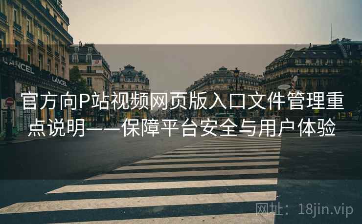 官方向P站视频网页版入口文件管理重点说明——保障平台安全与用户体验