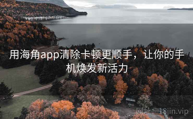 用海角app清除卡顿更顺手，让你的手机焕发新活力