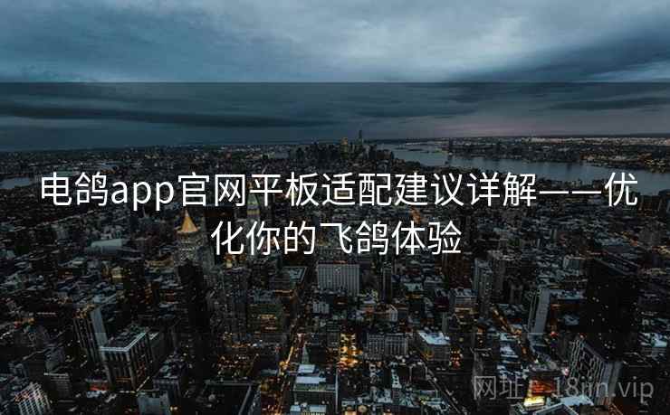 电鸽app官网平板适配建议详解——优化你的飞鸽体验