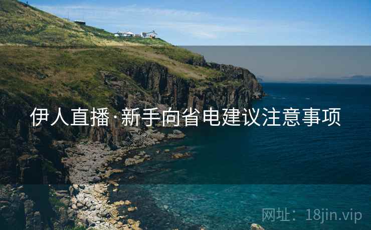 伊人直播·新手向省电建议注意事项