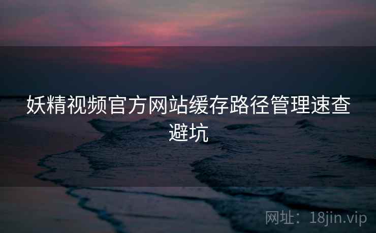 妖精视频官方网站缓存路径管理速查避坑