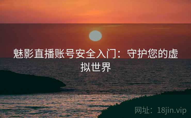 魅影直播账号安全入门：守护您的虚拟世界
