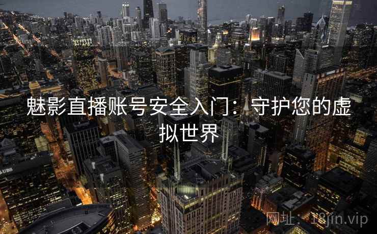 魅影直播账号安全入门：守护您的虚拟世界