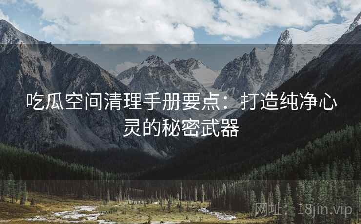 吃瓜空间清理手册要点：打造纯净心灵的秘密武器